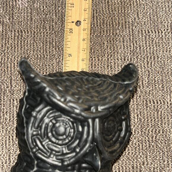 Target Halloween Plastic Owl Decorative Sculpture Black Hyde & Eek - Picture 5 of 6